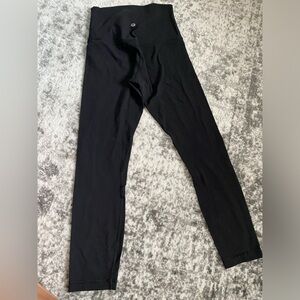 Lulu Lemon Black straight leg Leggings